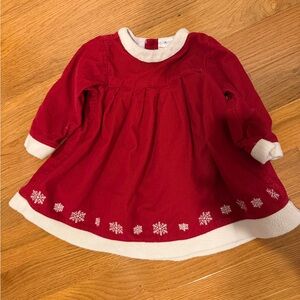 Hanna Andersson red corduroy long sleeve dress